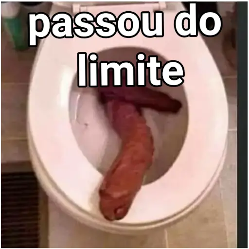 Figurinha: Passou do limite