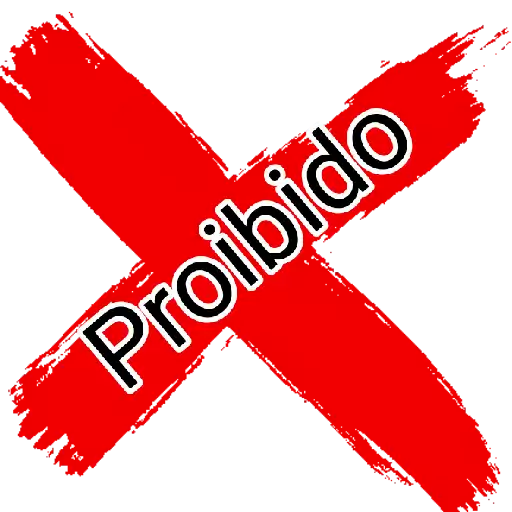 Figurinha: Proibido