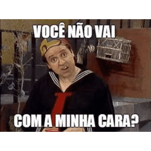 Figurinha: Chaves: Você não vai com a minha cara?