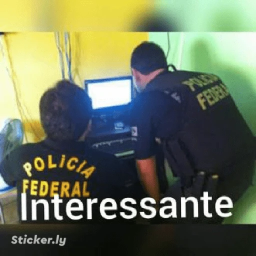 Figurinha: Polícia Federal interessante