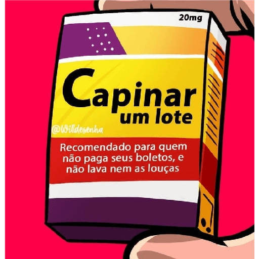 Figurinha: Remédio pra Capinar um Lote