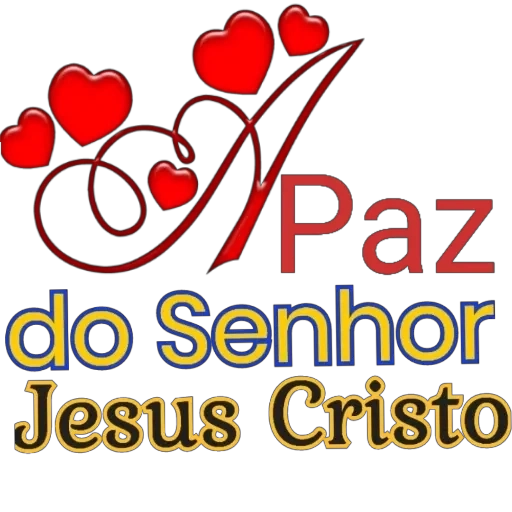 Figurinha: Paz do Senhor Jesus Cristo