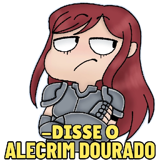 Figurinha: Irritada com o Alecrim Dourado