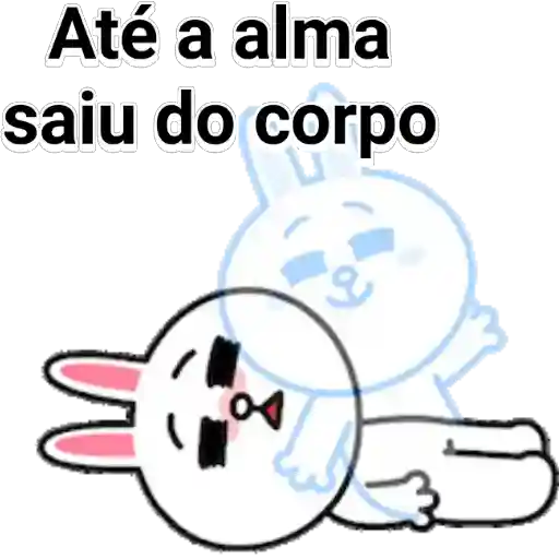 Figurinha: Alma saiu do corpo