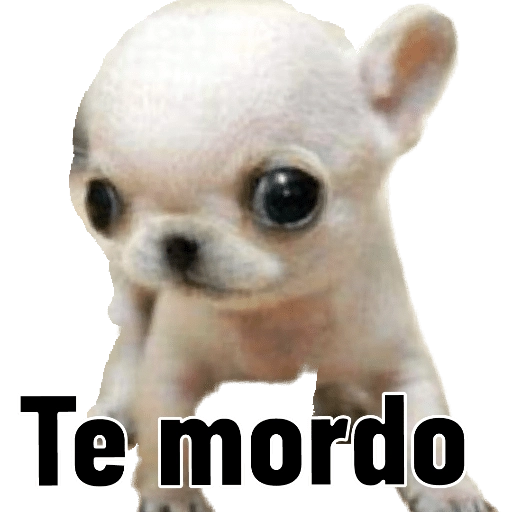 Figurinha: Te mordo