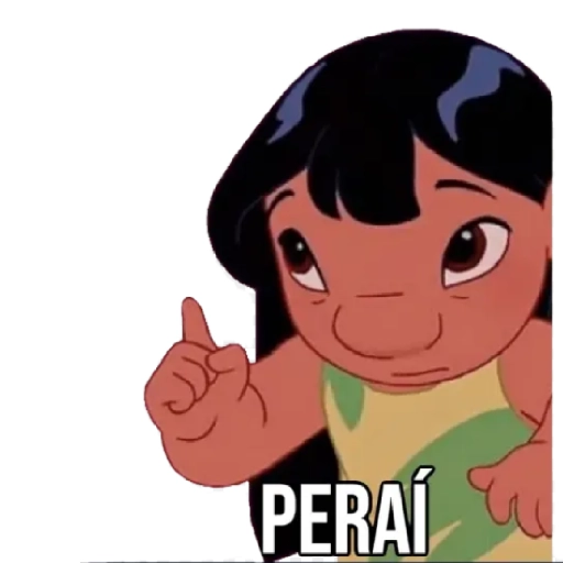Figurinha: Lilo mandando parar