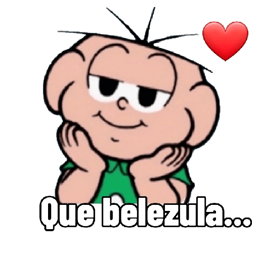 Figurinha: Chico Bento suspirando