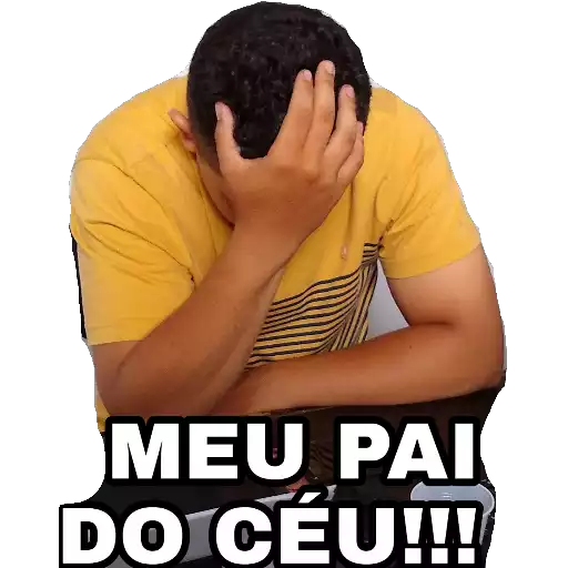 Figurinha: Meu pai do céu!!!