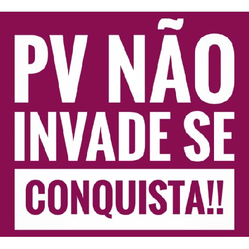 Figurinha: PV não invade, conquista