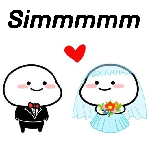 Figurinha: Casal fofo Simmm