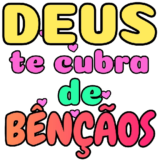 Figurinha: Deus te cubra de bênçãos
