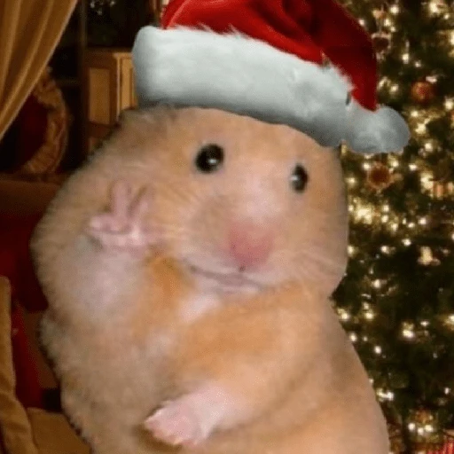 Figurinha: Hamster de Natal