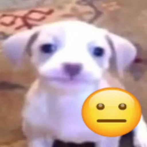 Figurinha: Cachorrinho indeciso