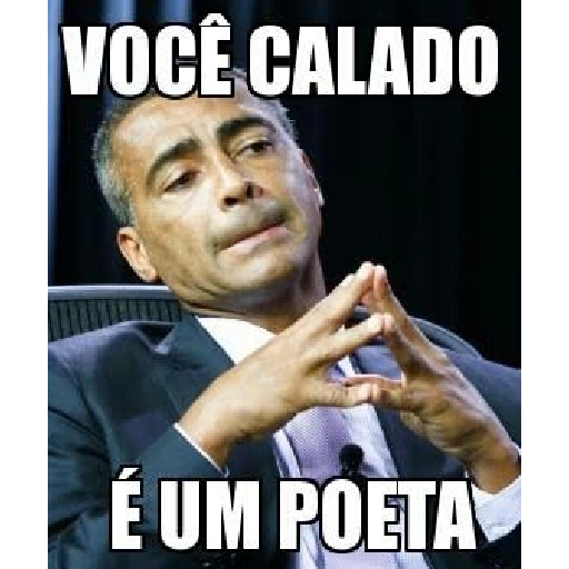 Figurinha: Você calado é um poeta