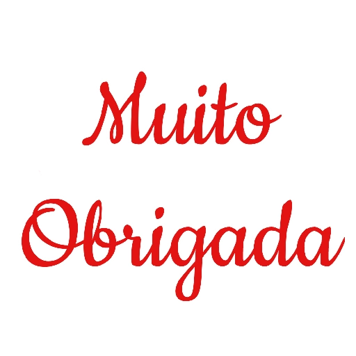 Figurinha: Muito Obrigada