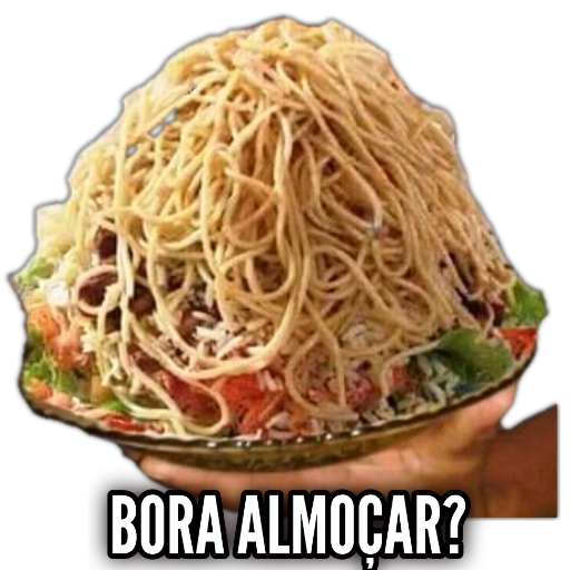 Figurinha: Bora Almoçar?