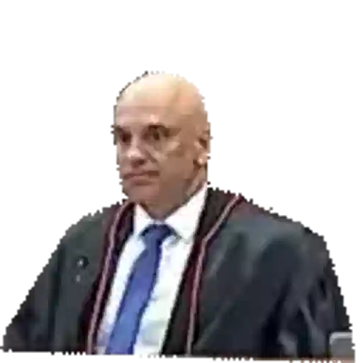 Figurinha: Juiz Ajustando a Gravata