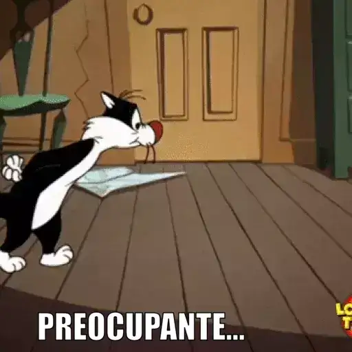 Figurinha: Gato Preocupado com Mapa