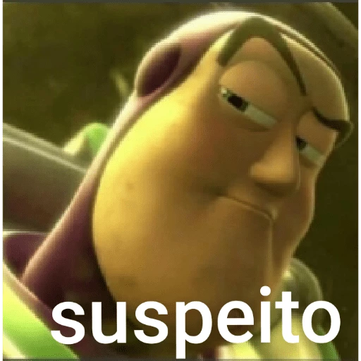 Figurinha: Buzz Lightyear suspeito