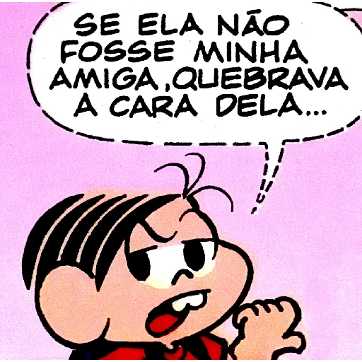 Figurinha: Mônica: Se ela não fosse minha amiga...