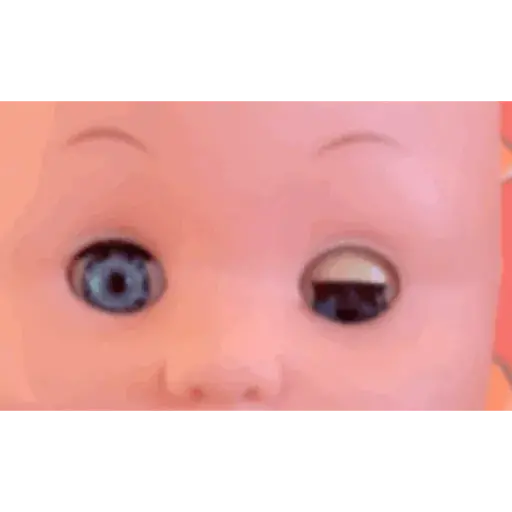 Figurinha: Boneca piscando