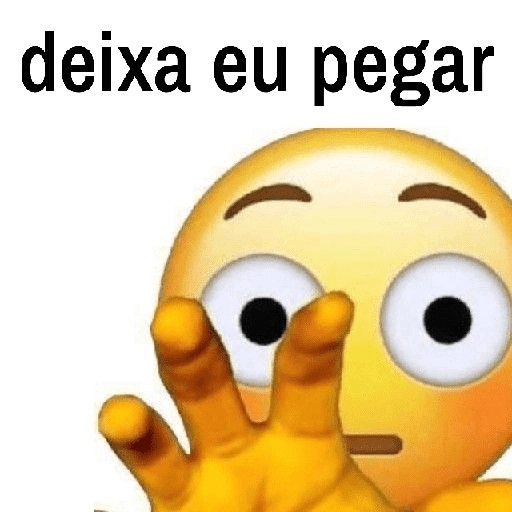 Figurinha: deixa eu pegar