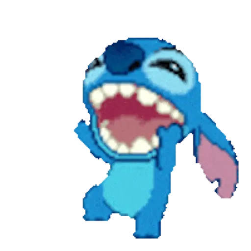 Figurinha: Stitch Rindo Muito