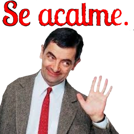 Figurinha: Sr. Bean: Se acalme!