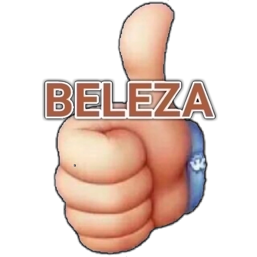 Figurinha: Beleza!