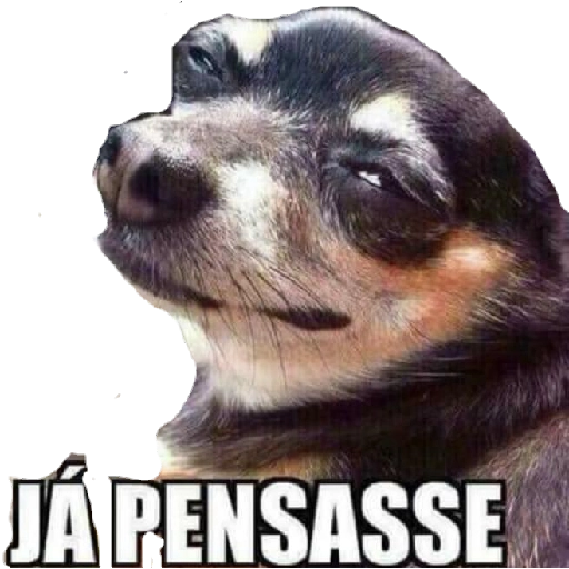 Figurinha: Cachorro "Já Pensasse"