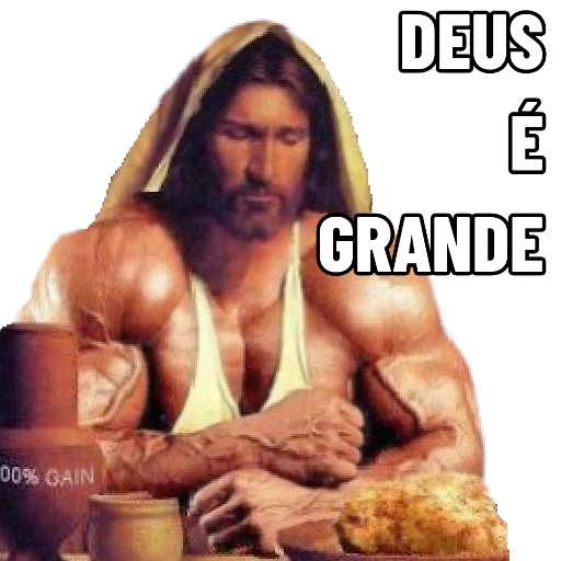 Figurinha: Deus é Grande