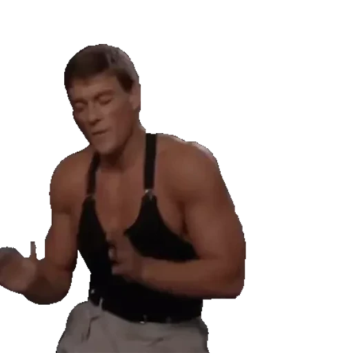 Figurinha: Jean Claude Van Damme Dançando