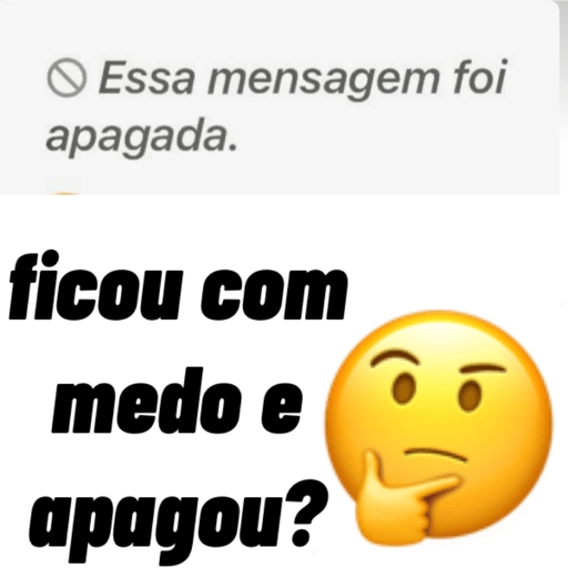 Figurinha: Ficou com medo e apagou?