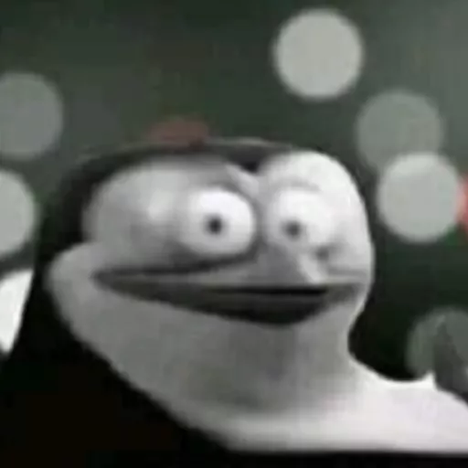 Figurinha: Pinguim assustado
