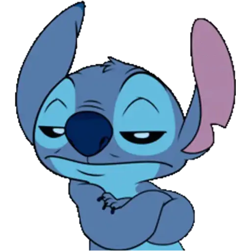 Figurinha: Stitch debochado