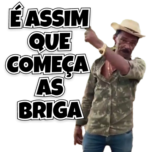 Figurinha: É Assim Que Começa As Briga