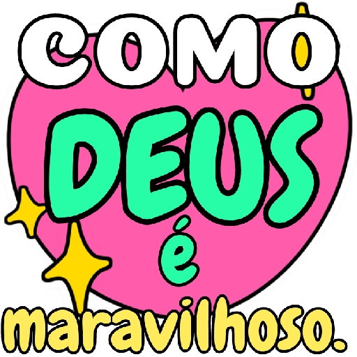 Figurinha: Como Deus é maravilhoso