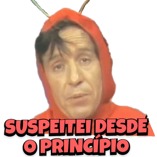 Figurinha: Suspeitei Desde o Princípio