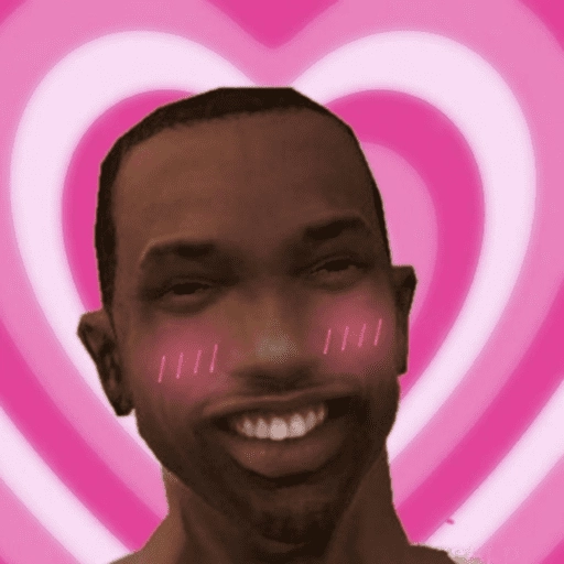 Figurinha: CJ San Andreas com corações