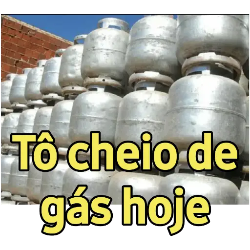 Figurinha: Tô cheio de gás hoje