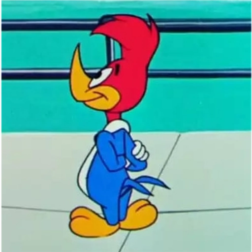 Figurinha: Pica Pau de Jaqueta Azul