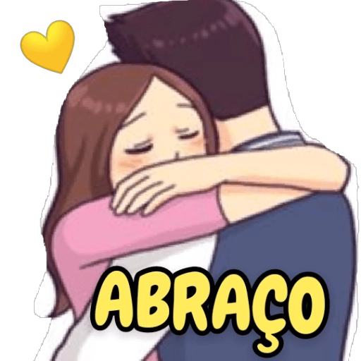 Figurinha: Abraço apertado