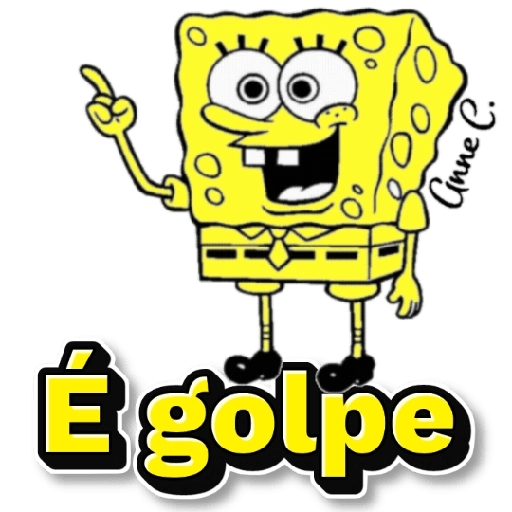 Figurinha: Bob Esponja: É golpe!
