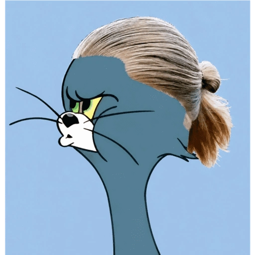 Sticker: Tom con rodete