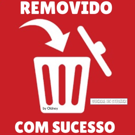 Figurinha: Removido com sucesso