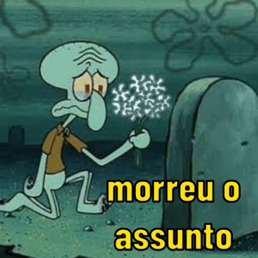 Figurinha: Lula Molusco no funeral do assunto