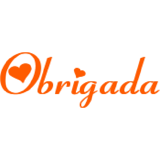 Figurinha: Obrigada com coração