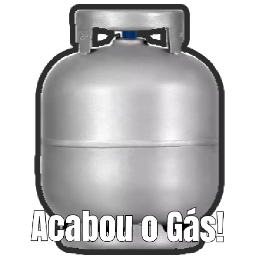Figurinha: Acabou o Gás!