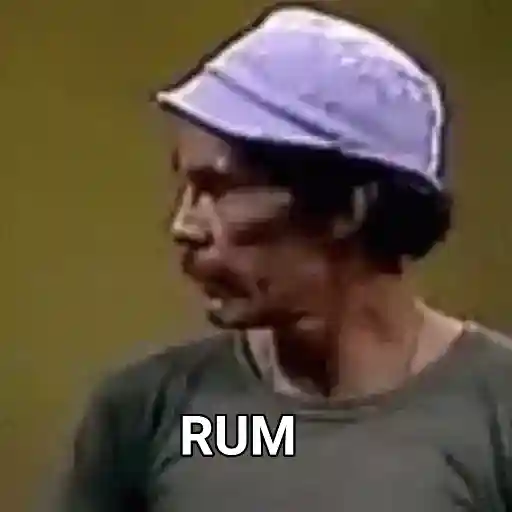 Figurinha: Chaves pensativo com rum