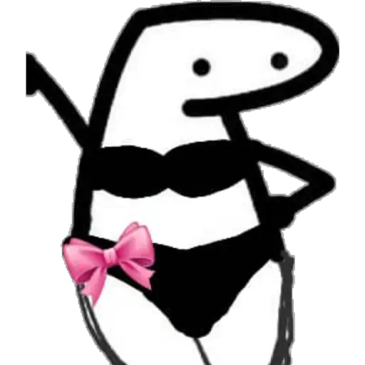 Figurinha: Flork de biquíni